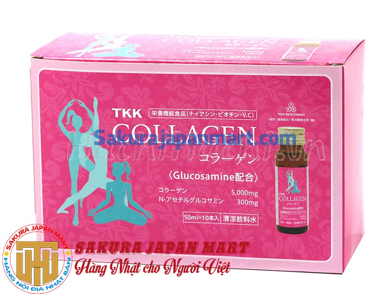 Nước uống Collagen Glucosamine (Hộp 10 chai x 50ml)